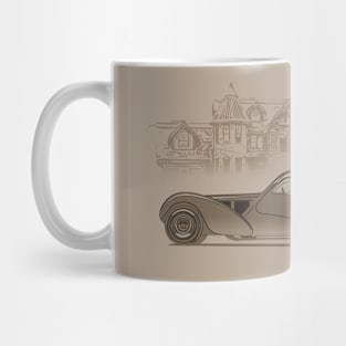 Vintage Automobile Illustration Mug